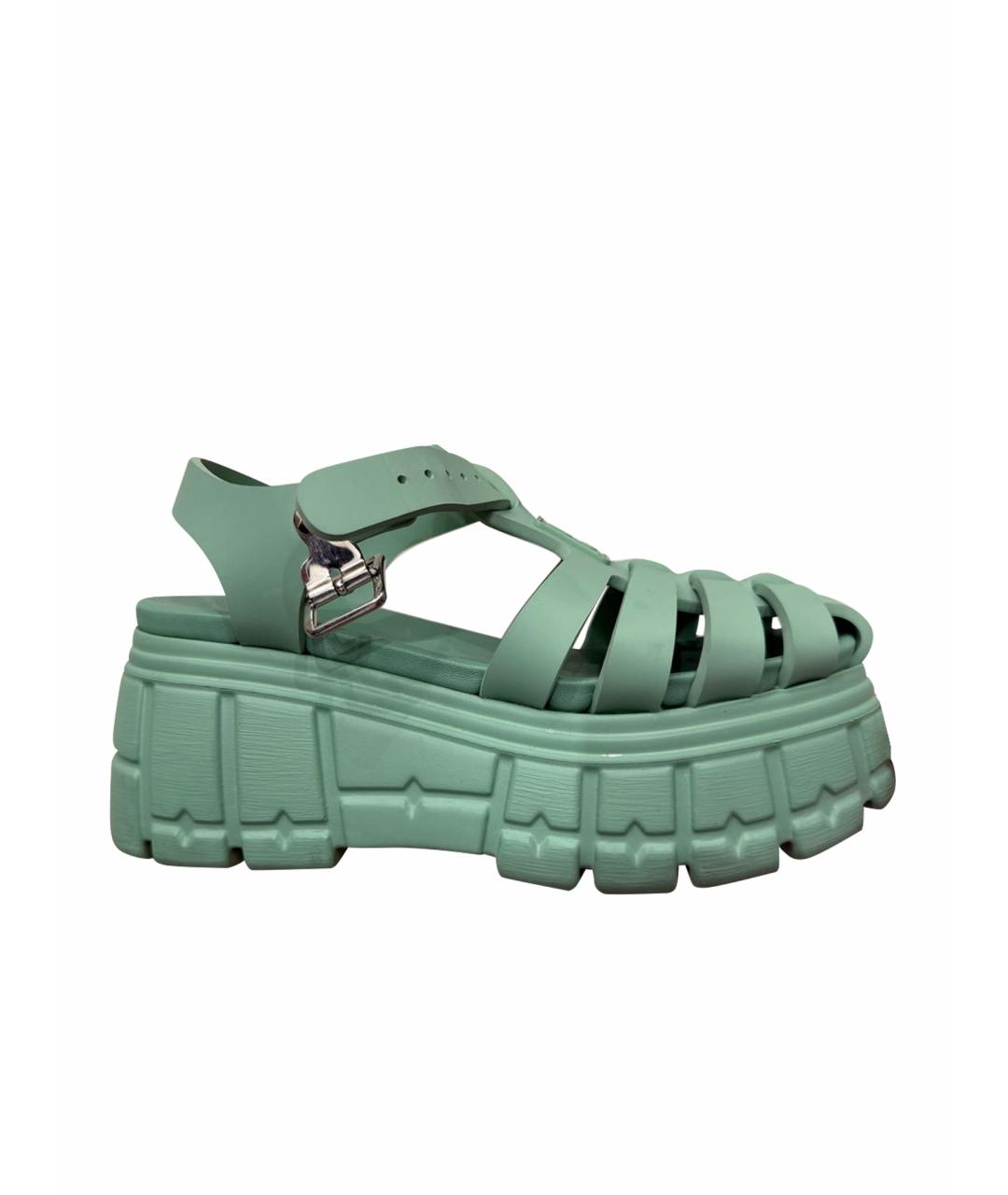 MIU MIU Резиновые босоножки, фото 1