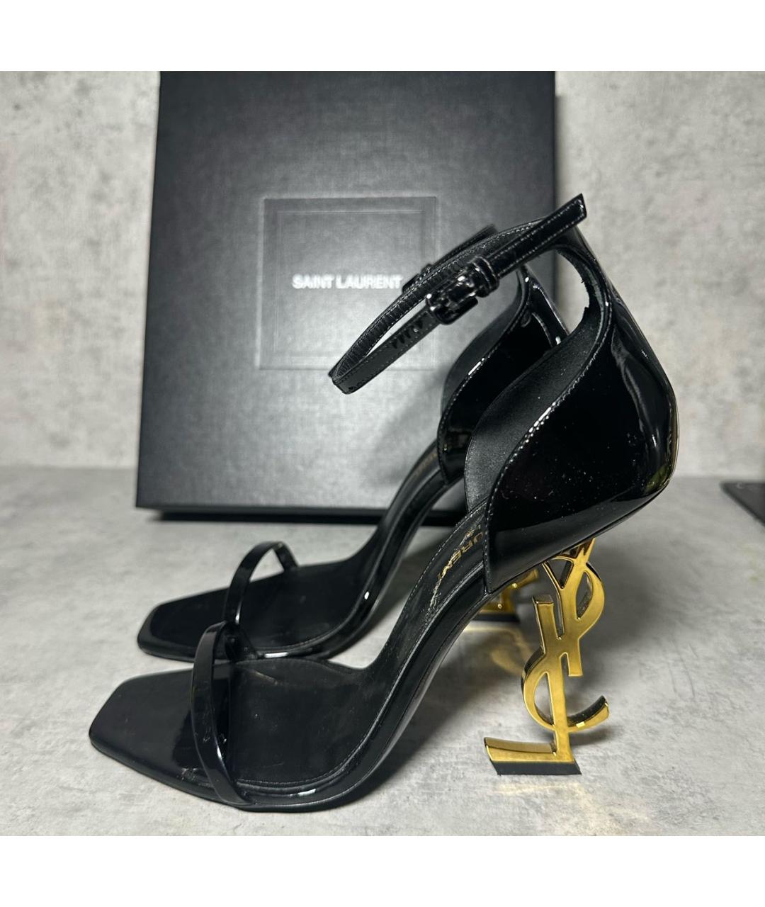 YVES SAINT LAURENT BEAUTY Черные туфли из лакированной кожи, фото 8