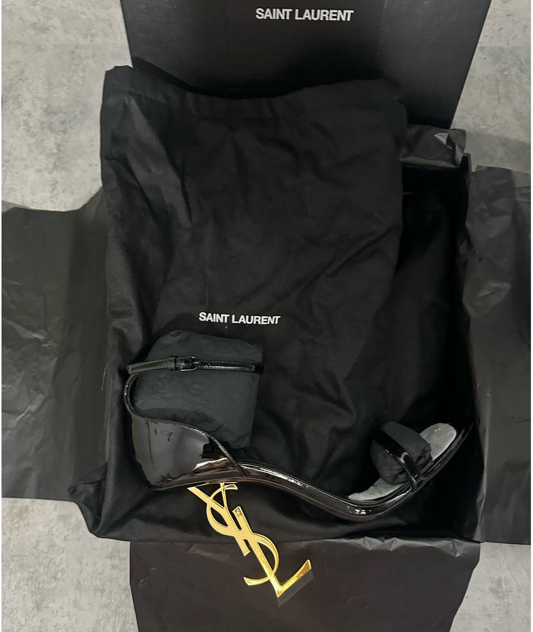 YVES SAINT LAURENT BEAUTY Черные туфли из лакированной кожи, фото 5