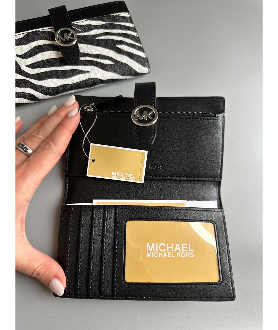 MICHAEL KORS Черный кошелек, фото 5