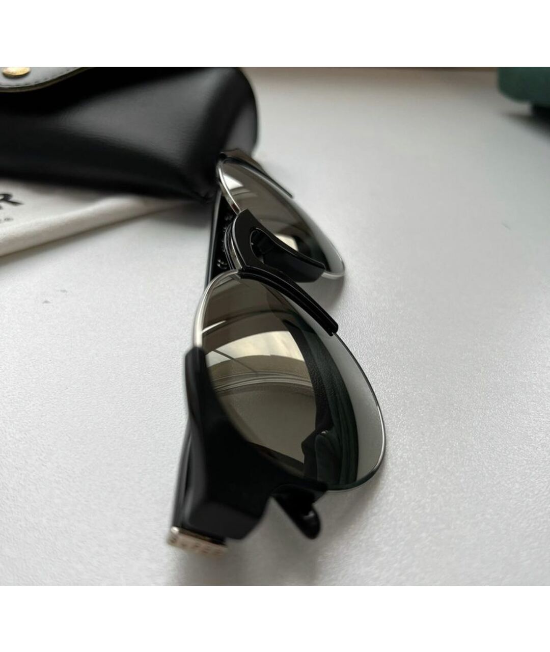 RETROSUPERFUTURE Черные пластиковые солнцезащитные очки, фото 4