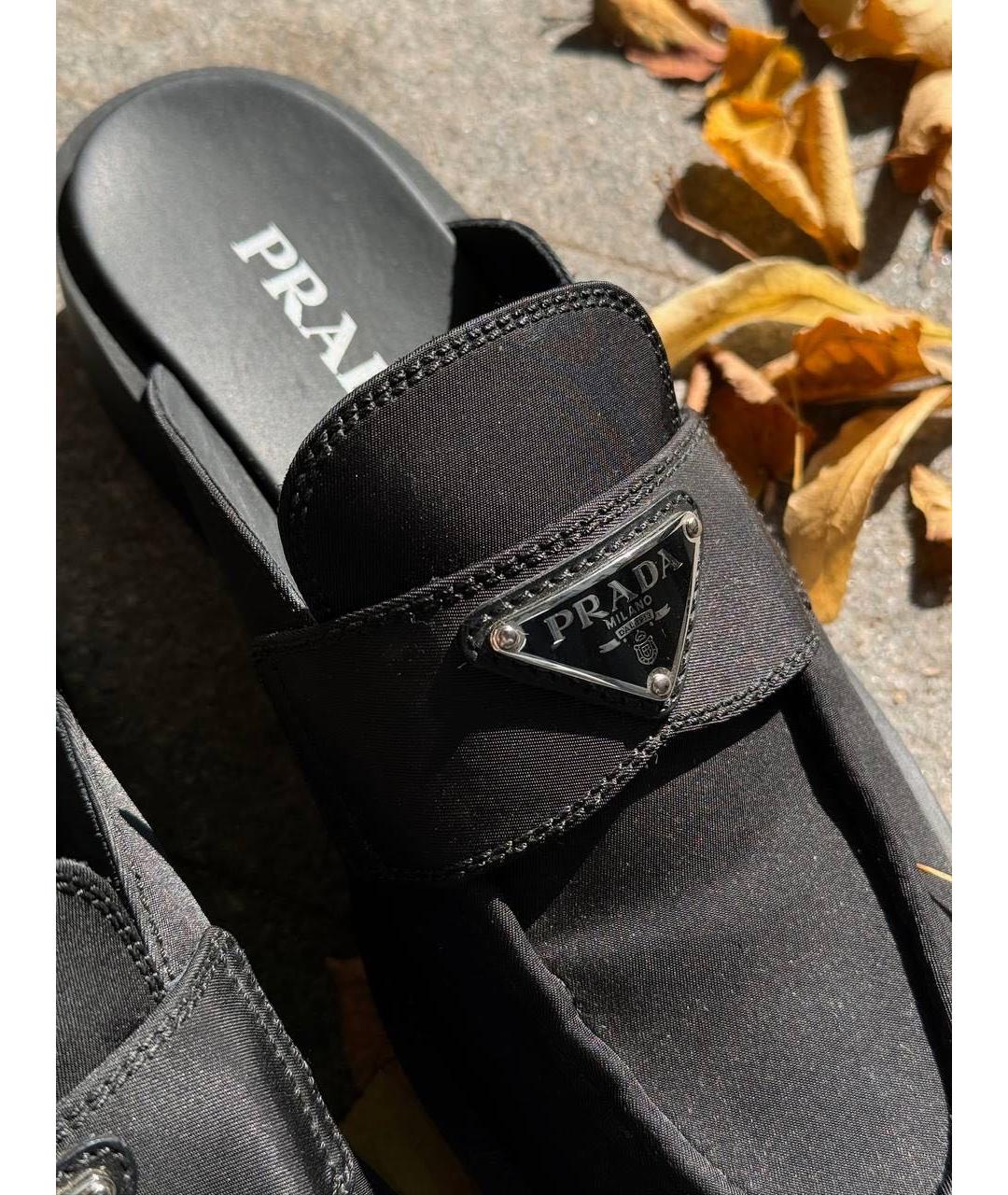 PRADA Черные мюли, фото 6