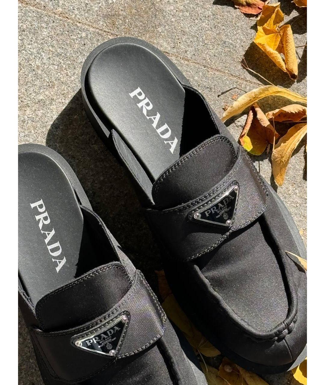 PRADA Черные мюли, фото 4