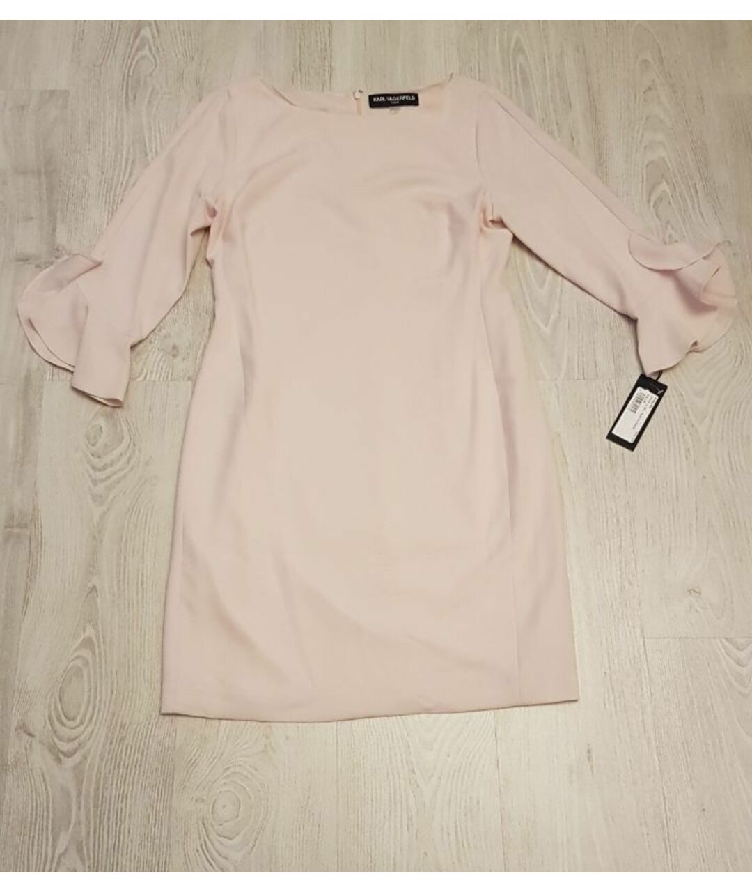 KARL LAGERFELD Розовое синтетическое повседневное платье, фото 3