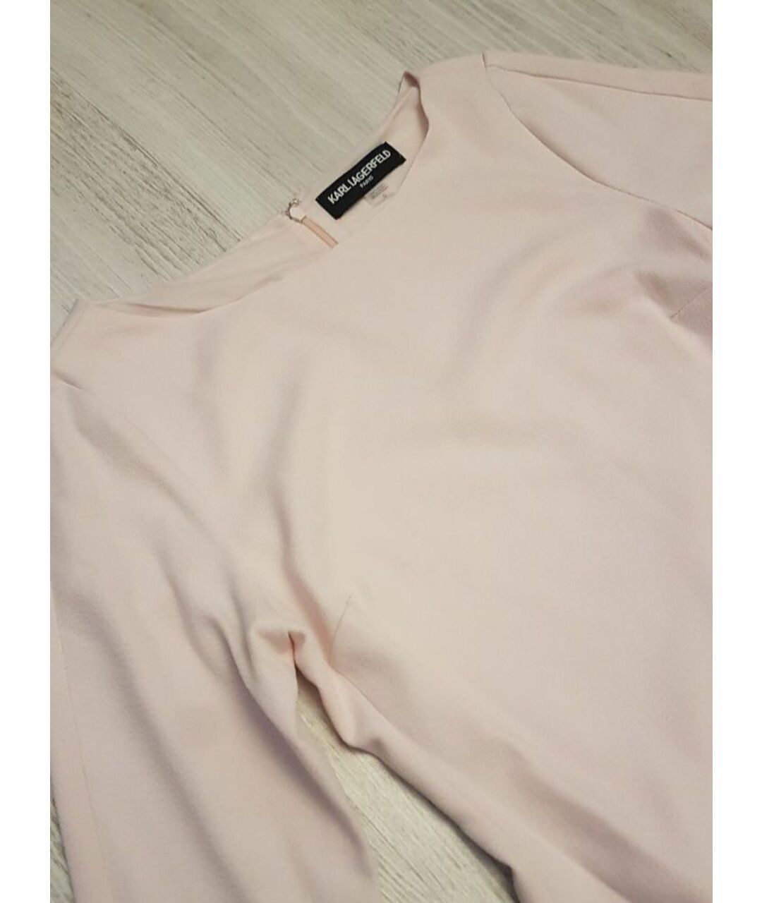 KARL LAGERFELD Розовое синтетическое повседневное платье, фото 4
