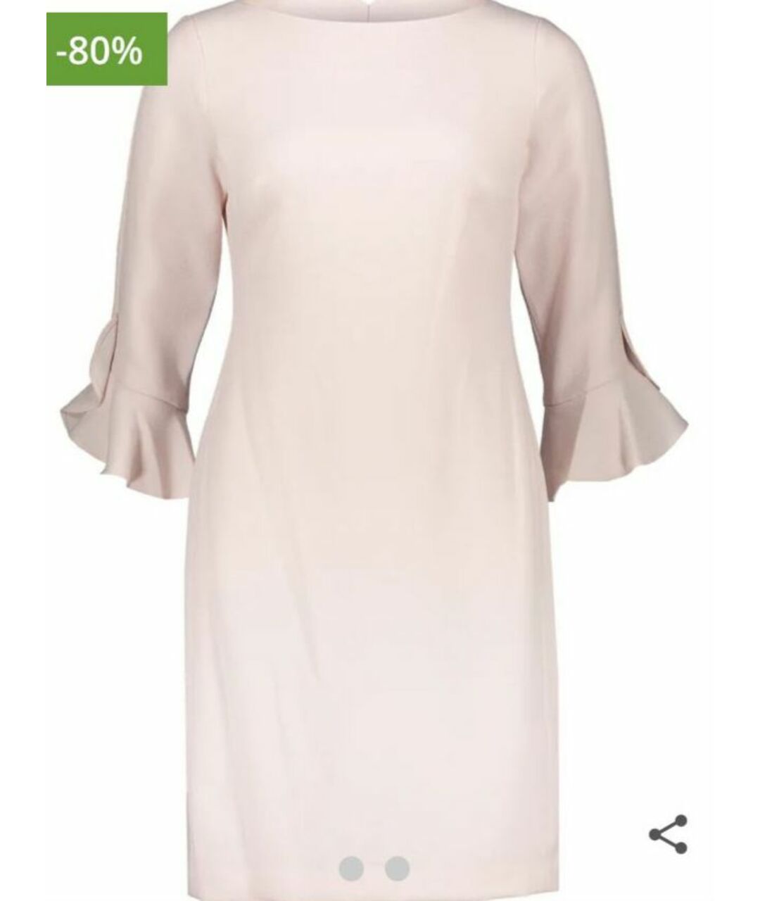 KARL LAGERFELD Розовое синтетическое повседневное платье, фото 6