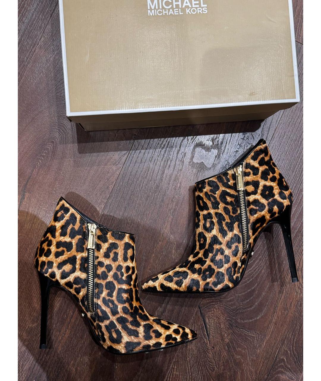MICHAEL KORS Кожаные ботильоны, фото 4