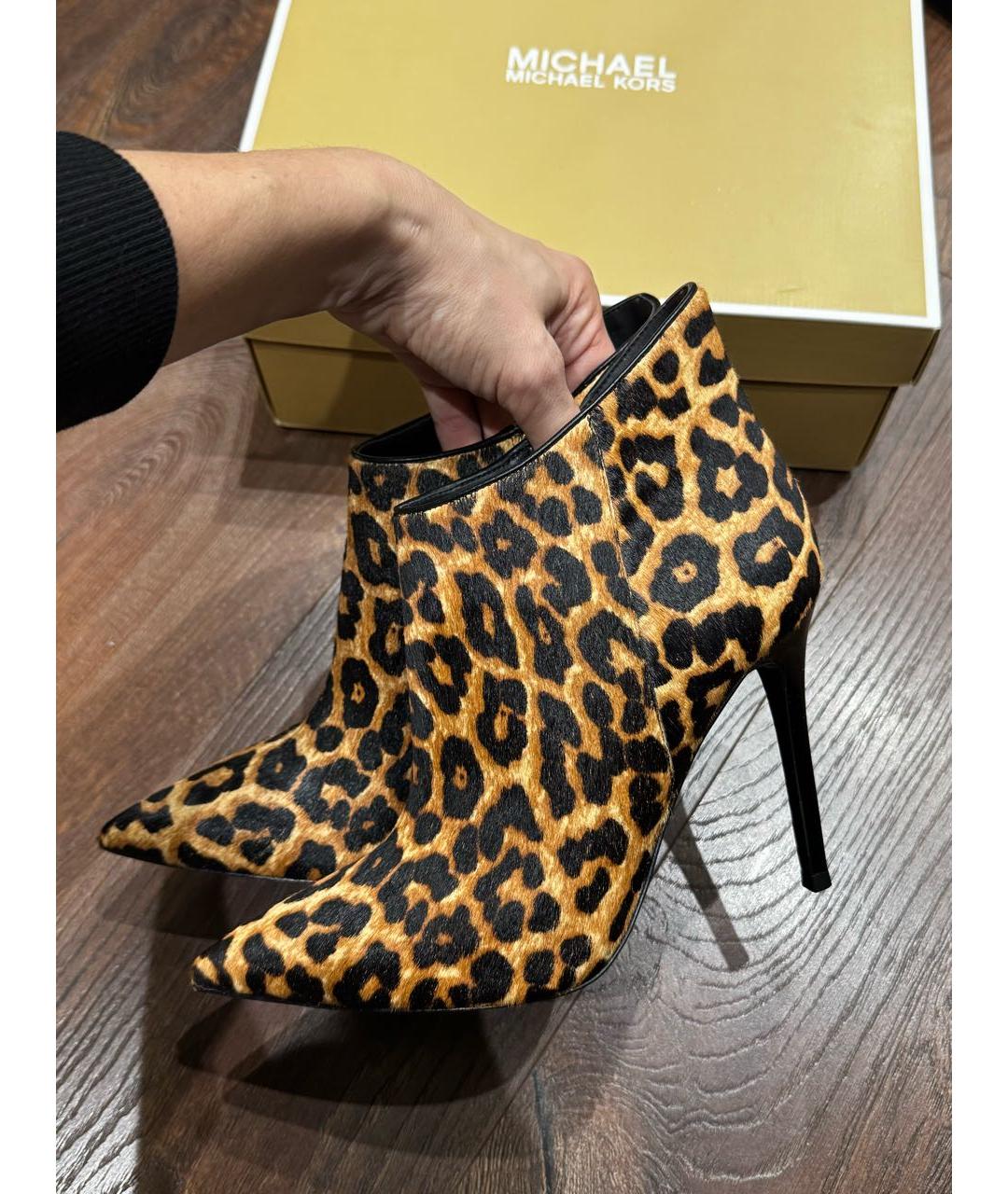 MICHAEL KORS Кожаные ботильоны, фото 7
