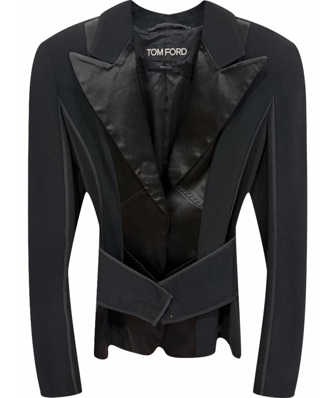 TOM FORD Черный вискозный жакет/пиджак, фото 1