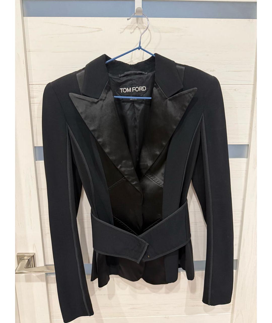 TOM FORD Черный вискозный жакет/пиджак, фото 4