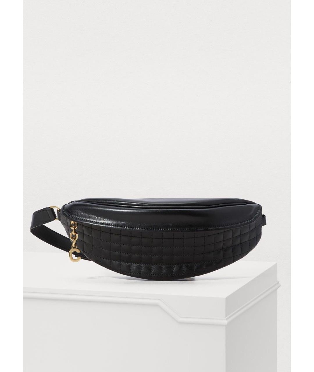 CELINE Черная кожаная поясная сумка, фото 5