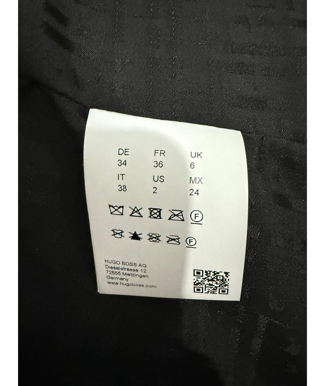 HUGO BOSS Черная кожаная куртка, фото 6
