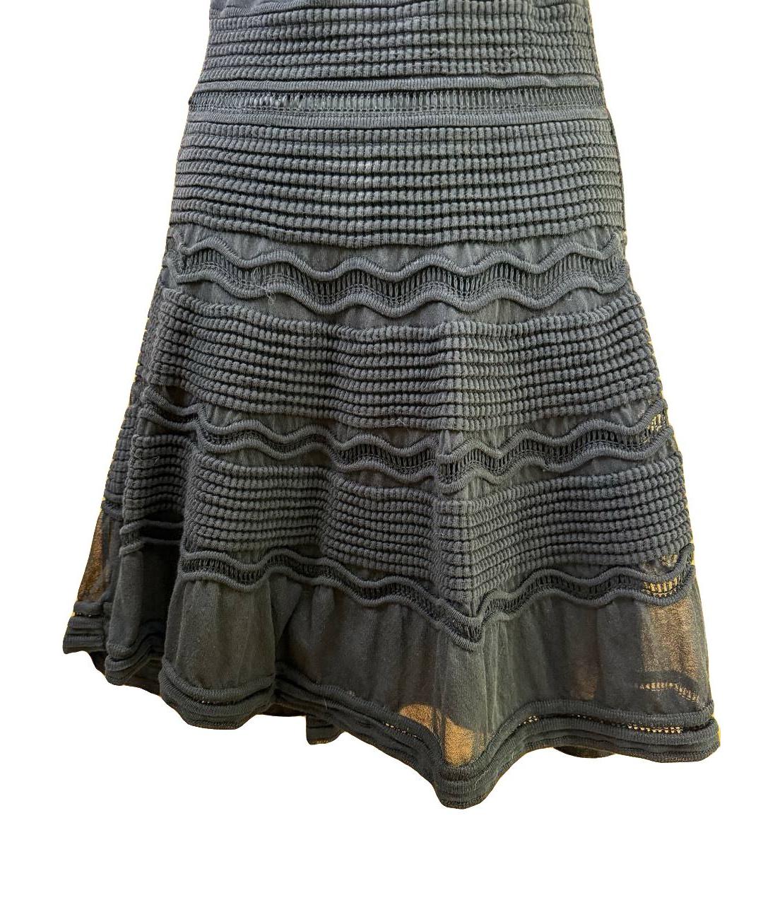 MISSONI Черное шерстяное коктейльное платье, фото 4