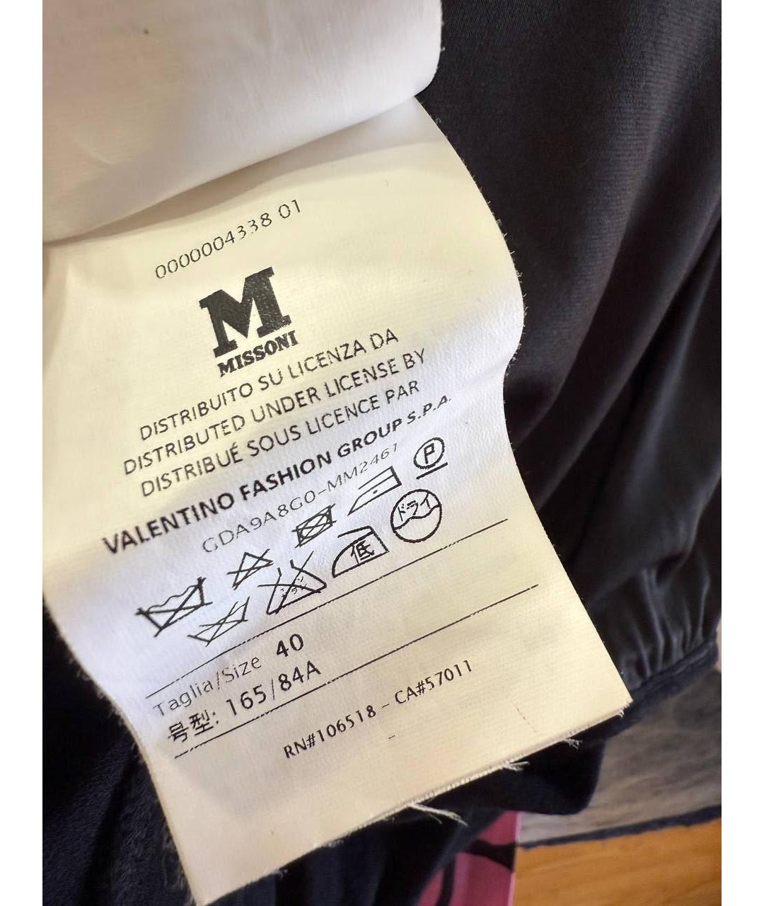 MISSONI Черное шерстяное коктейльное платье, фото 7