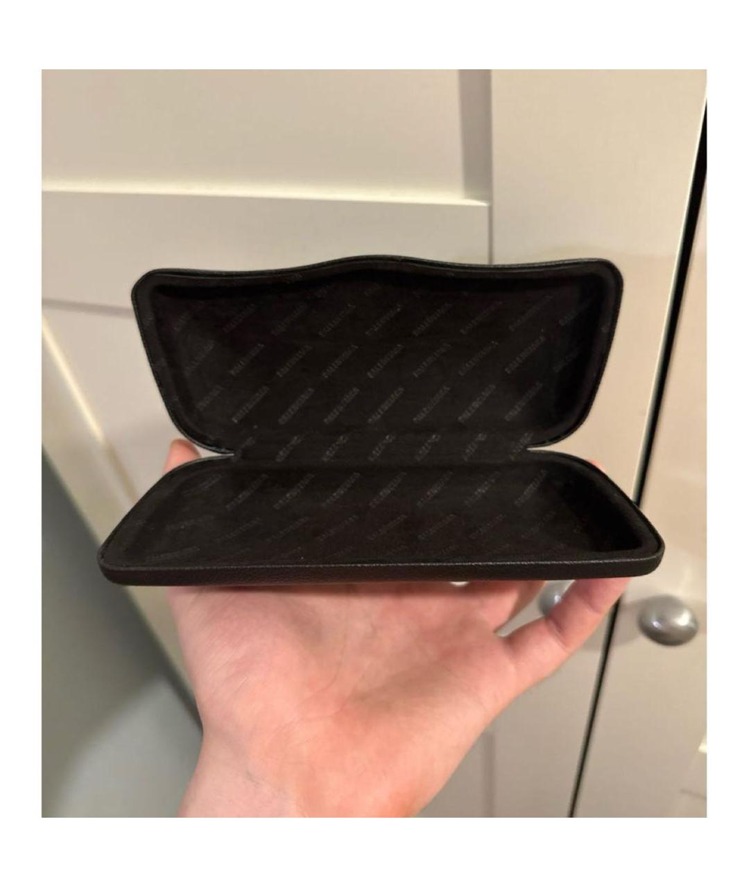 BALENCIAGA Черные пластиковые солнцезащитные очки, фото 5