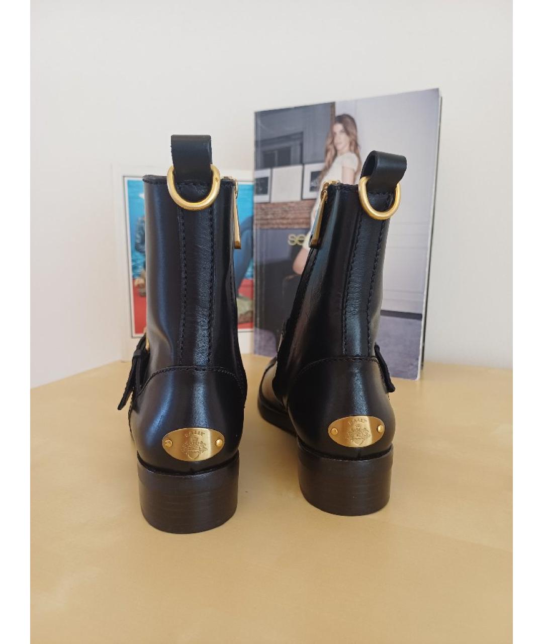 BALLY Черные кожаные ботинки, фото 7