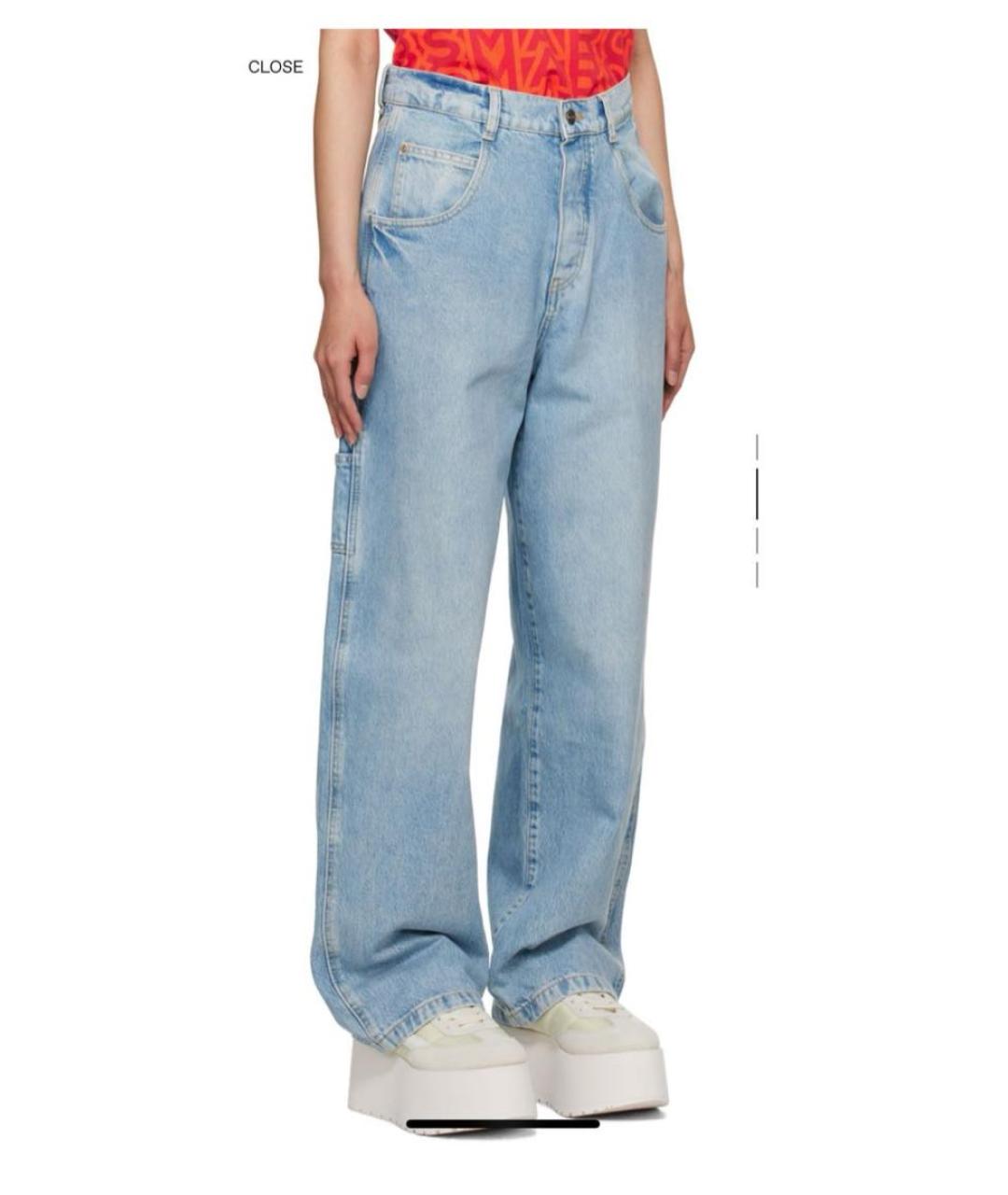 MARC JACOBS Голубые прямые джинсы, фото 2