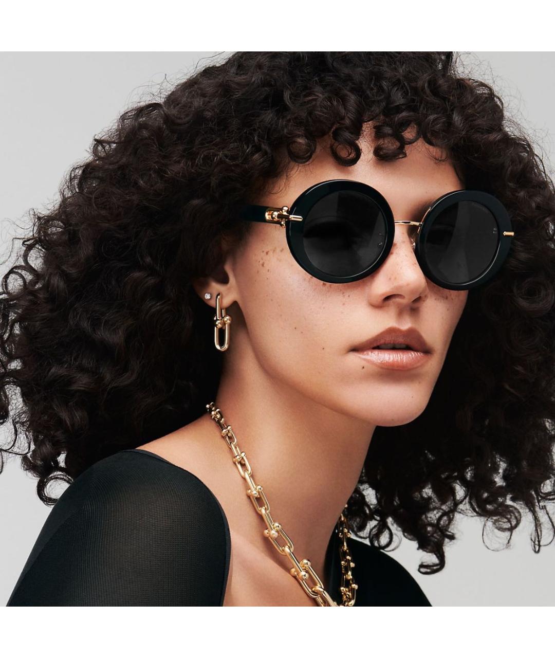 TIFFANY&CO Черные солнцезащитные очки, фото 3
