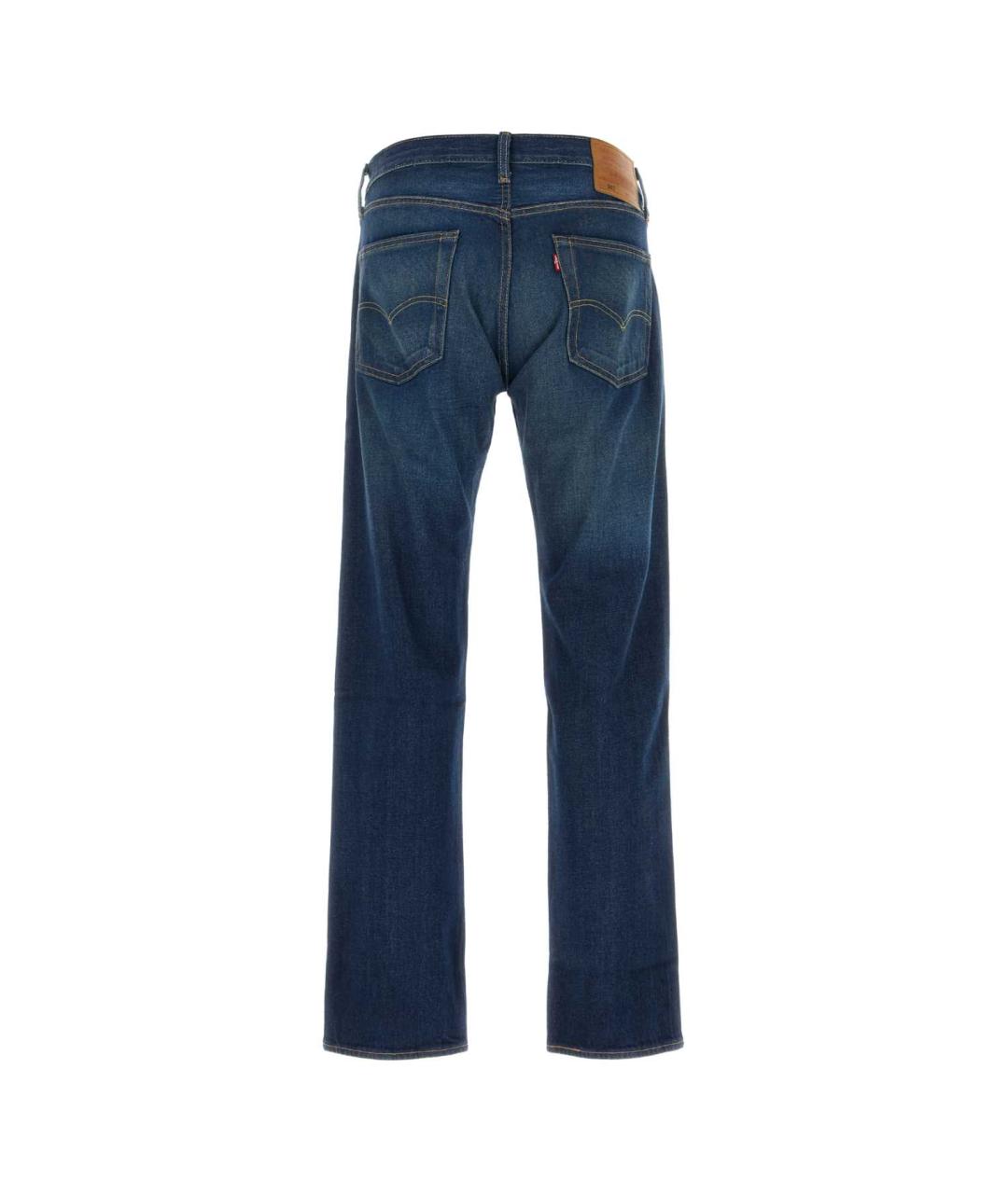 LEVI'S Синие хлопковые прямые джинсы, фото 2