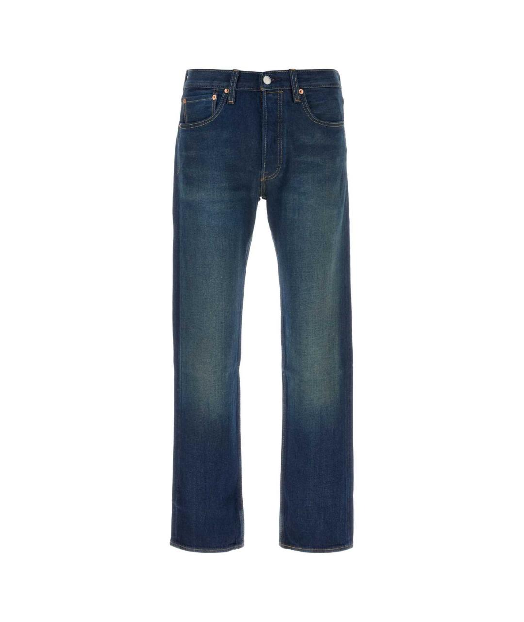 LEVI'S Синие хлопковые прямые джинсы, фото 1