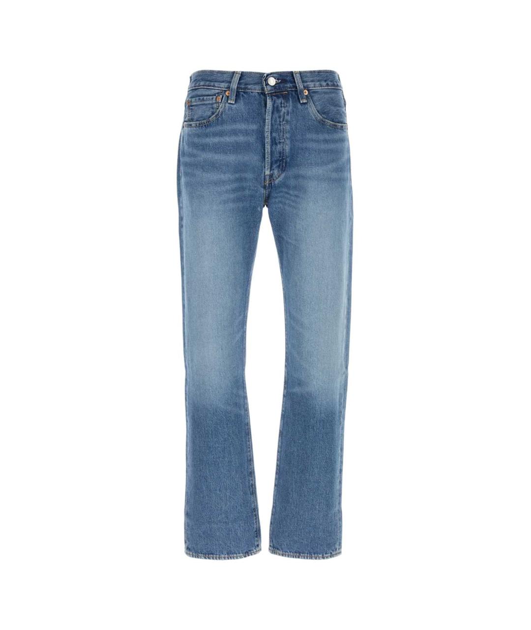 LEVI'S Синие хлопковые прямые джинсы, фото 1