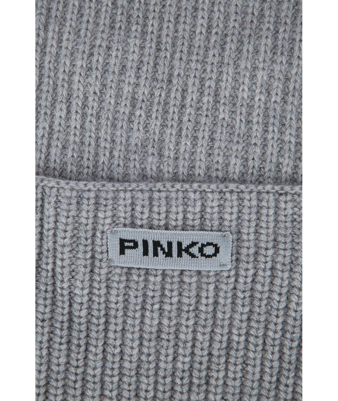 PINKO Серый шарф, фото 2