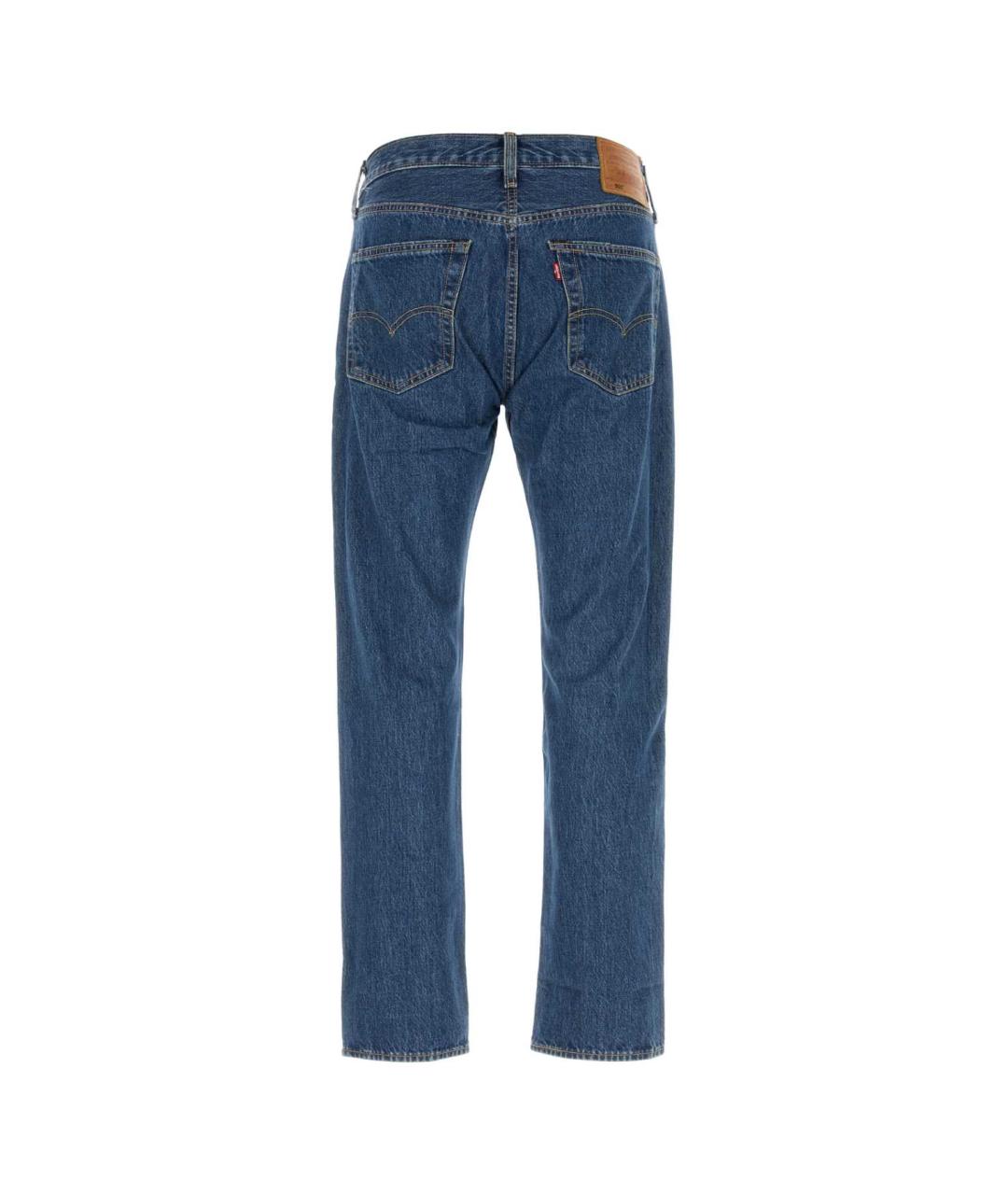 LEVI'S Синие хлопковые прямые джинсы, фото 2