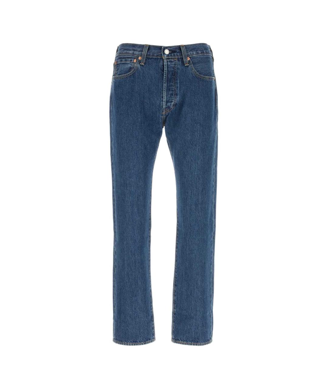 LEVI'S Синие хлопковые прямые джинсы, фото 1