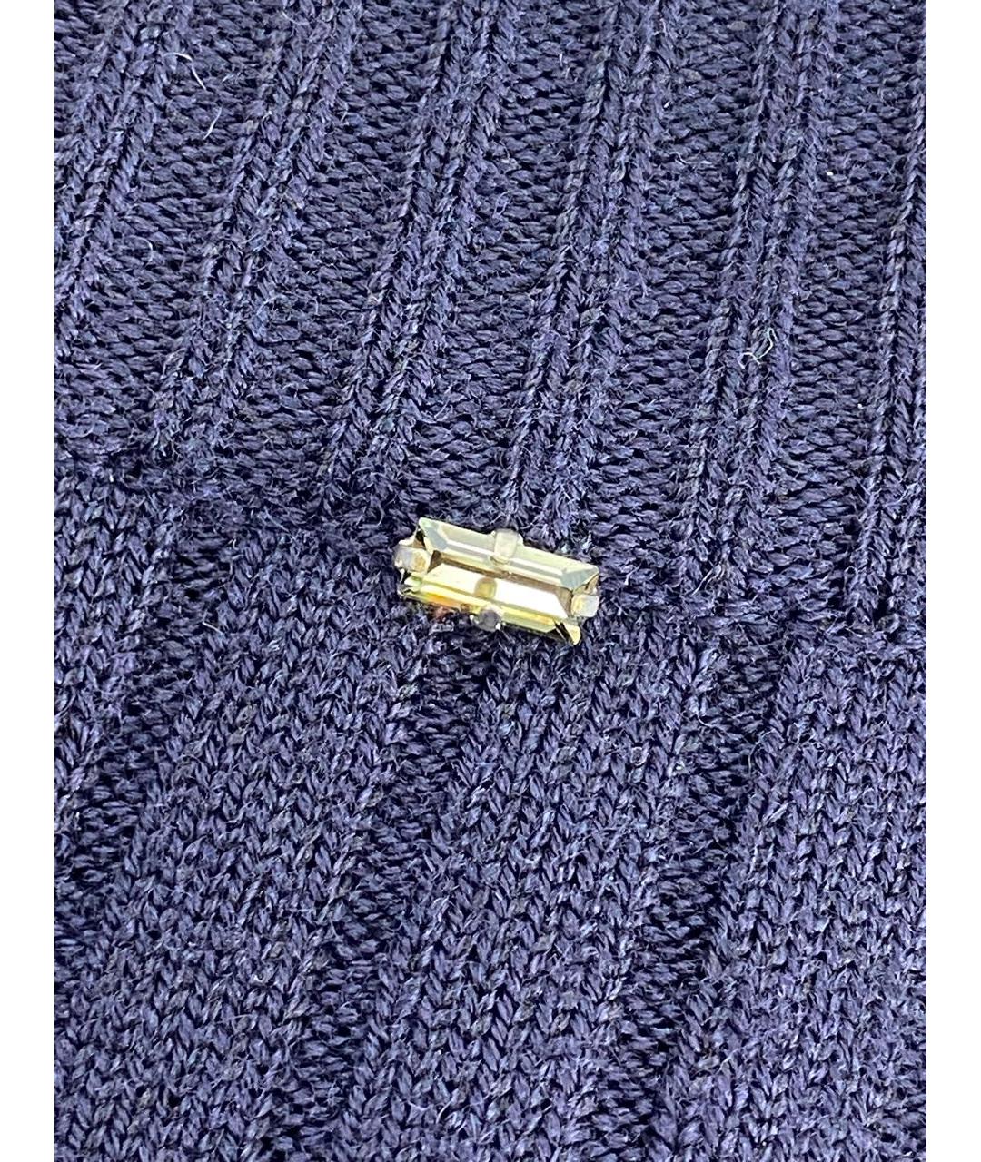 MAX MARA Темно-синее шерстяное платье, фото 7