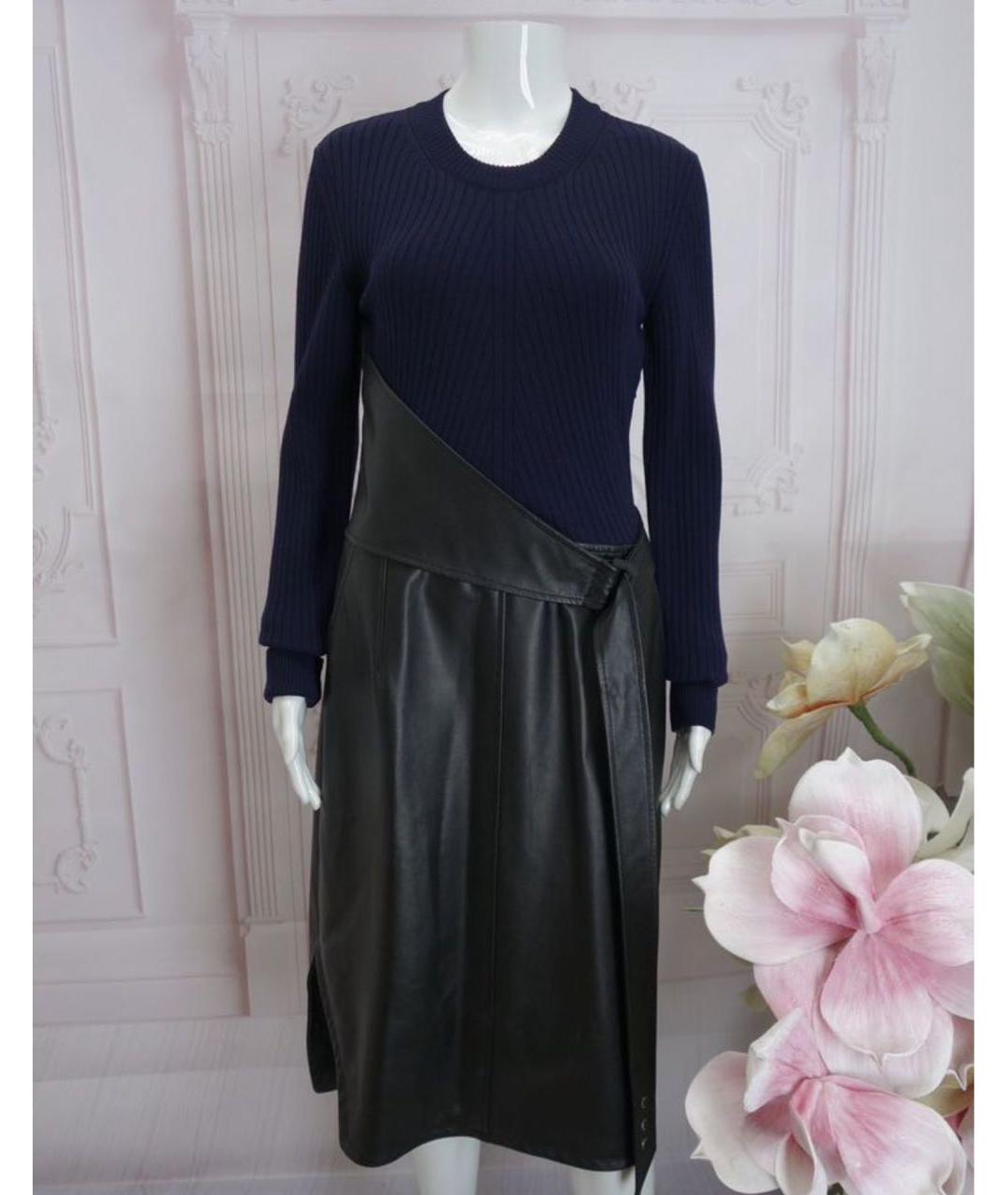 MAX MARA Темно-синее шерстяное платье, фото 6
