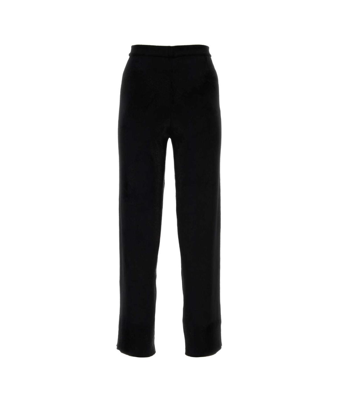 GUCCI Черные полиамидовые прямые брюки, фото 2