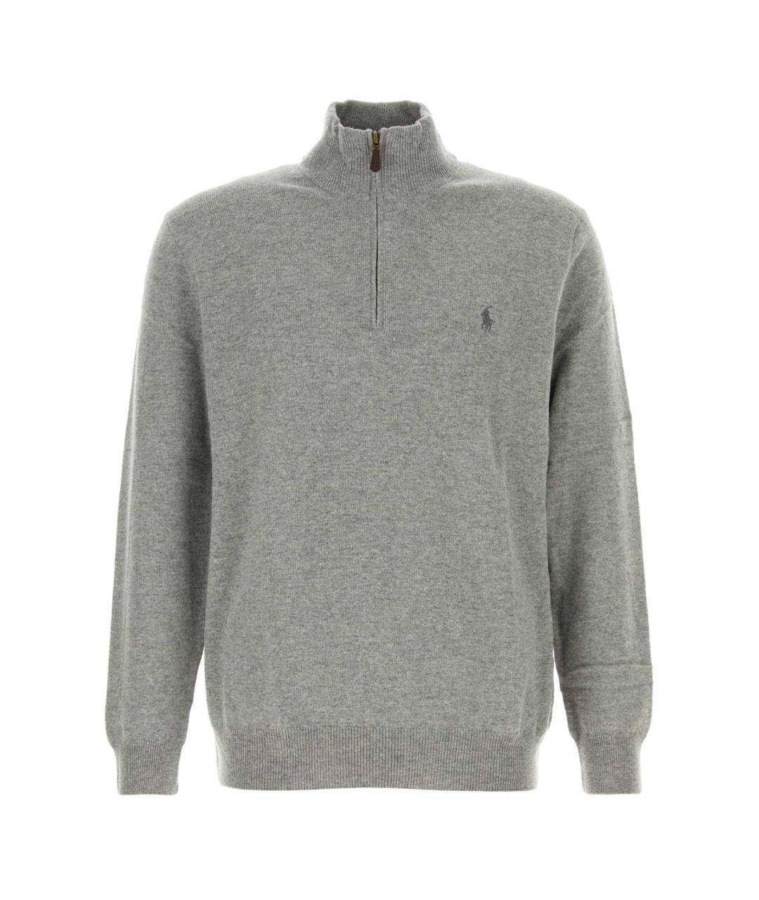 POLO RALPH LAUREN Серый шерстяной джемпер / свитер, фото 1