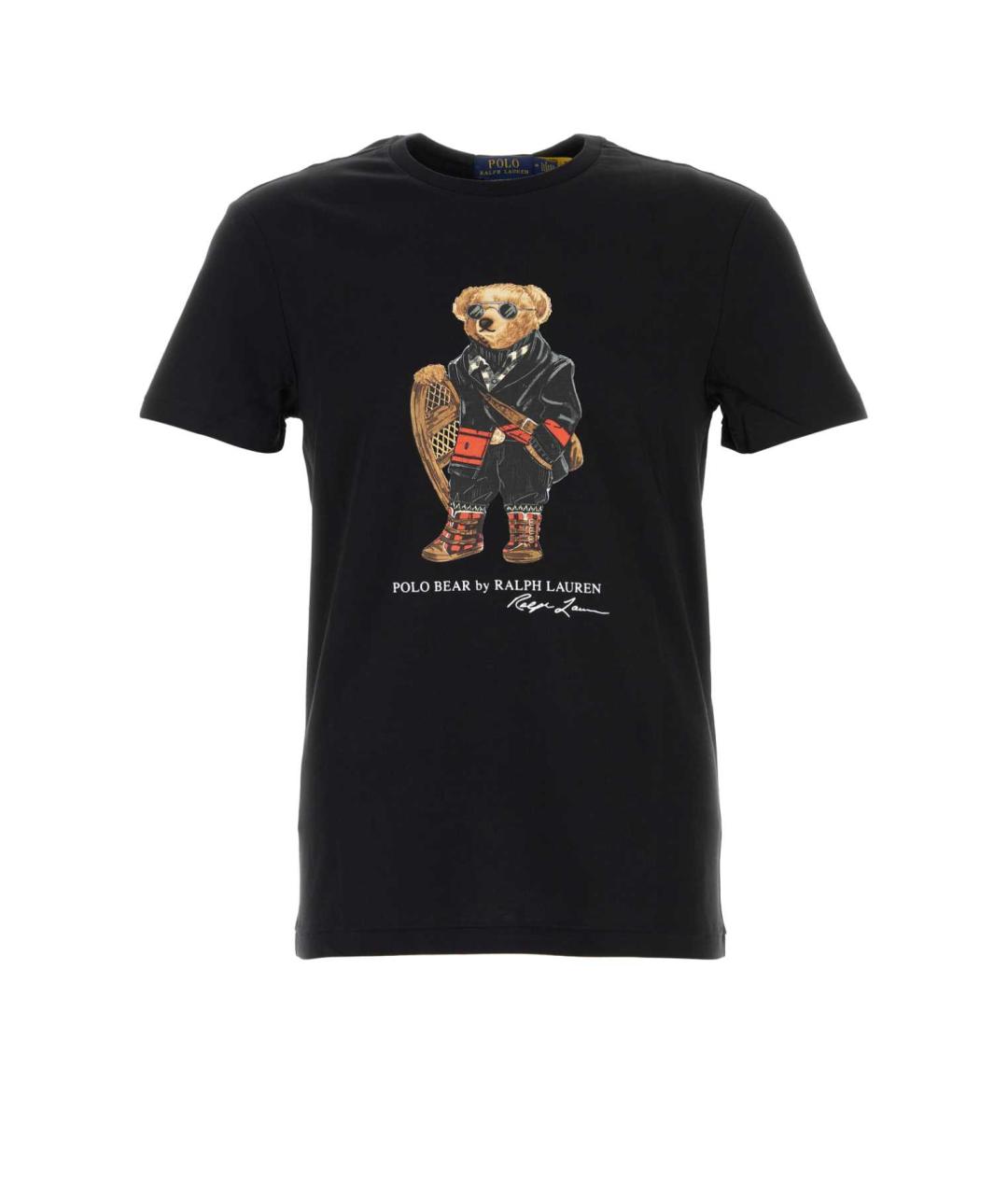 POLO RALPH LAUREN Черная хлопковая футболка, фото 1
