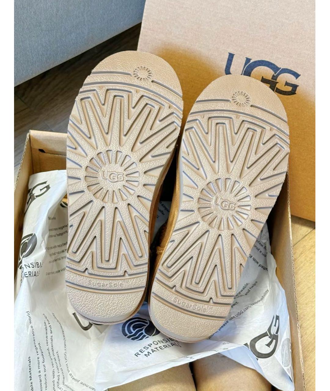 UGG AUSTRALIA Коричневые замшевые ботинки, фото 8