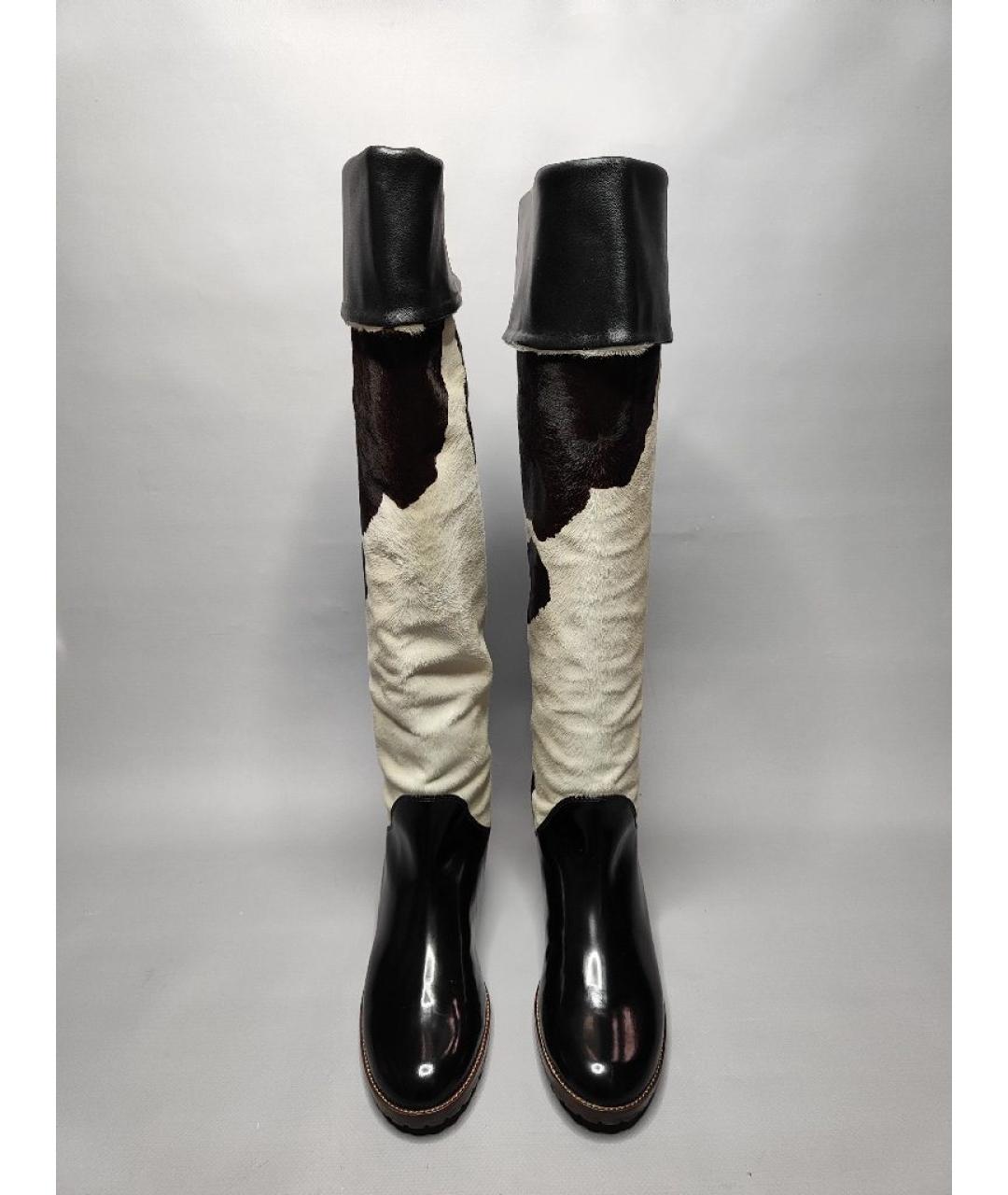 GIUSEPPE ZANOTTI DESIGN Черные кожаные сапоги, фото 2