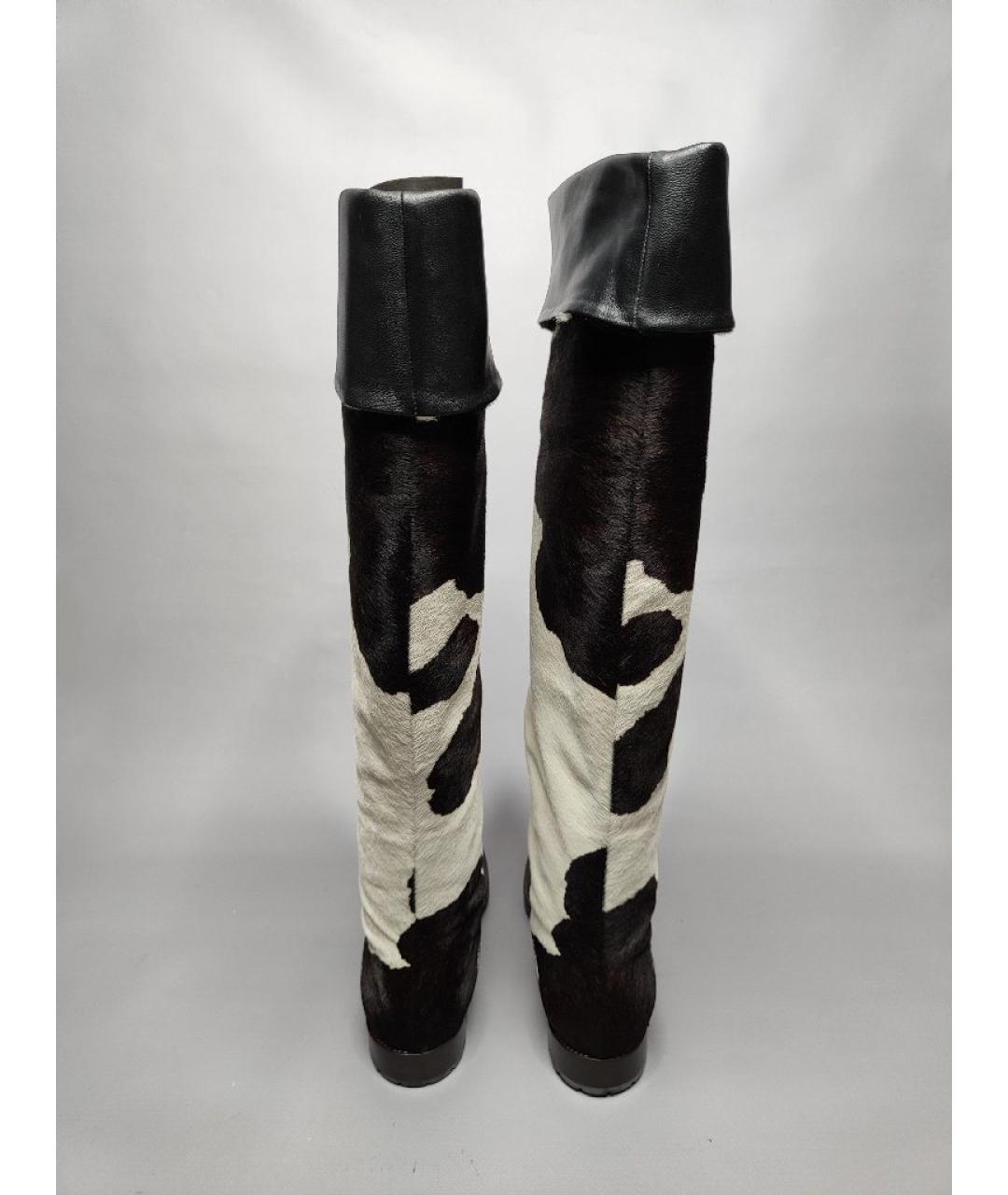 GIUSEPPE ZANOTTI DESIGN Черные кожаные сапоги, фото 4