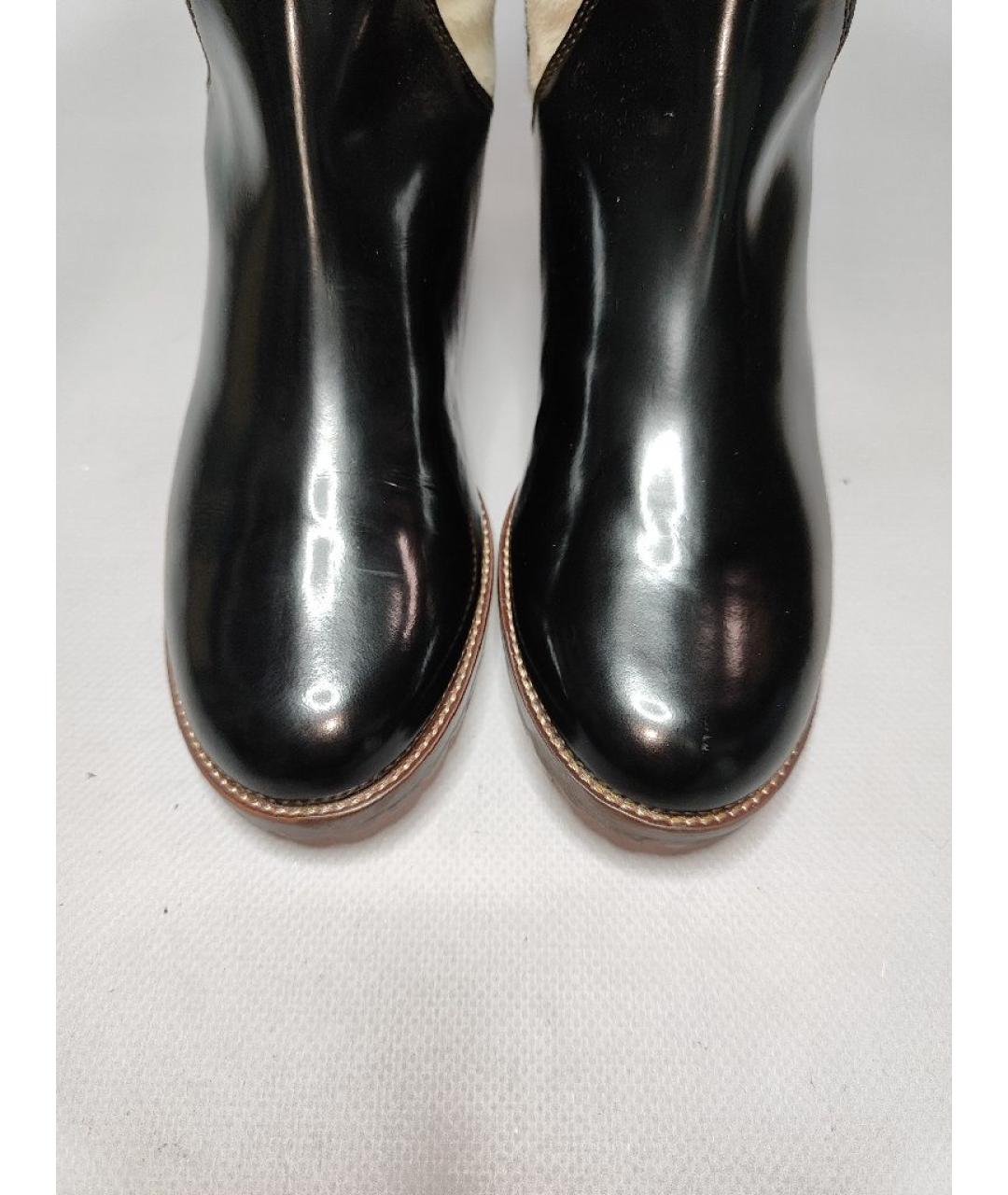 GIUSEPPE ZANOTTI DESIGN Черные кожаные сапоги, фото 3