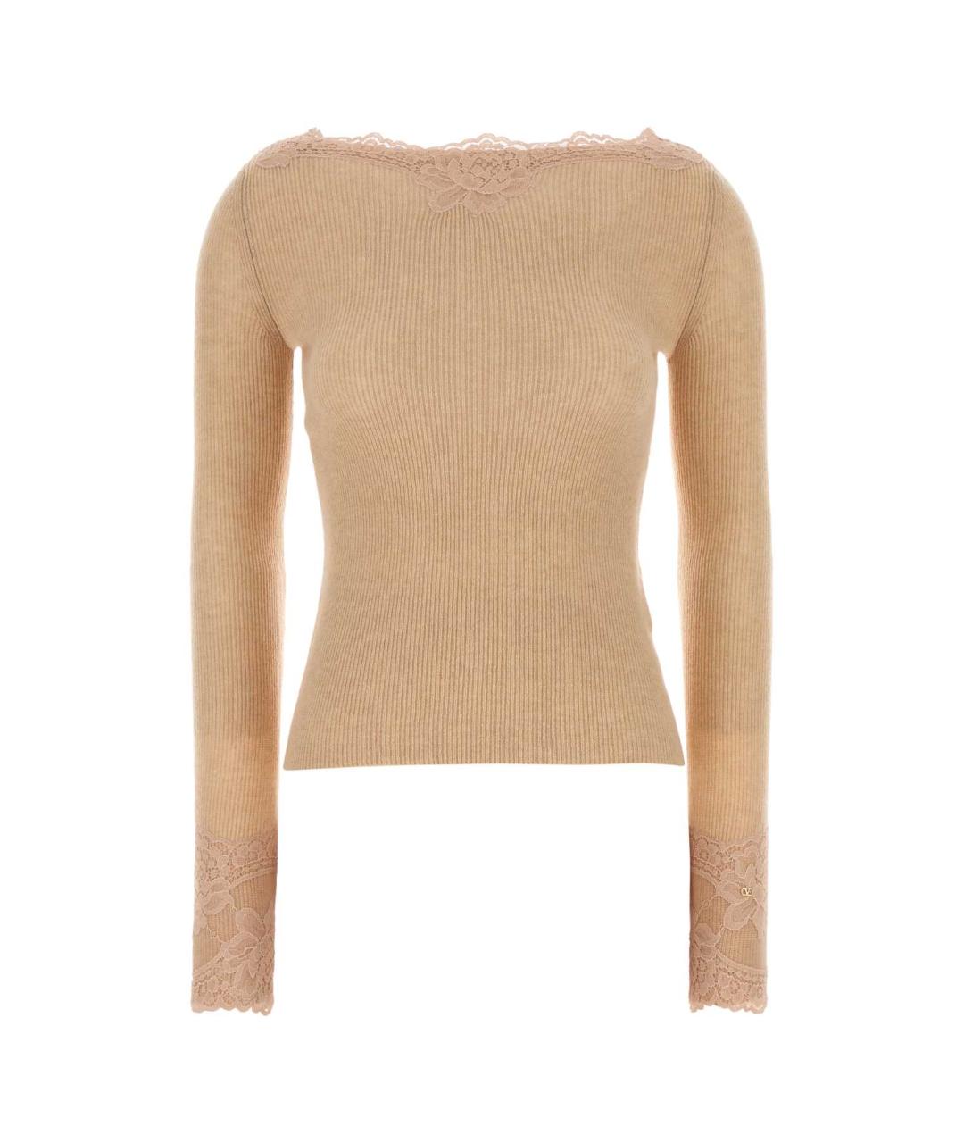 VALENTINO Розовый кашемировый джемпер / свитер, фото 1