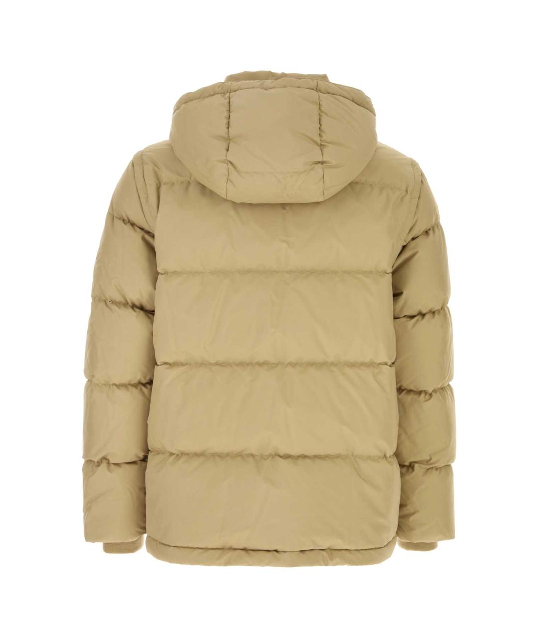 BURBERRY Бежевый полиэстеровый пуховик, фото 2