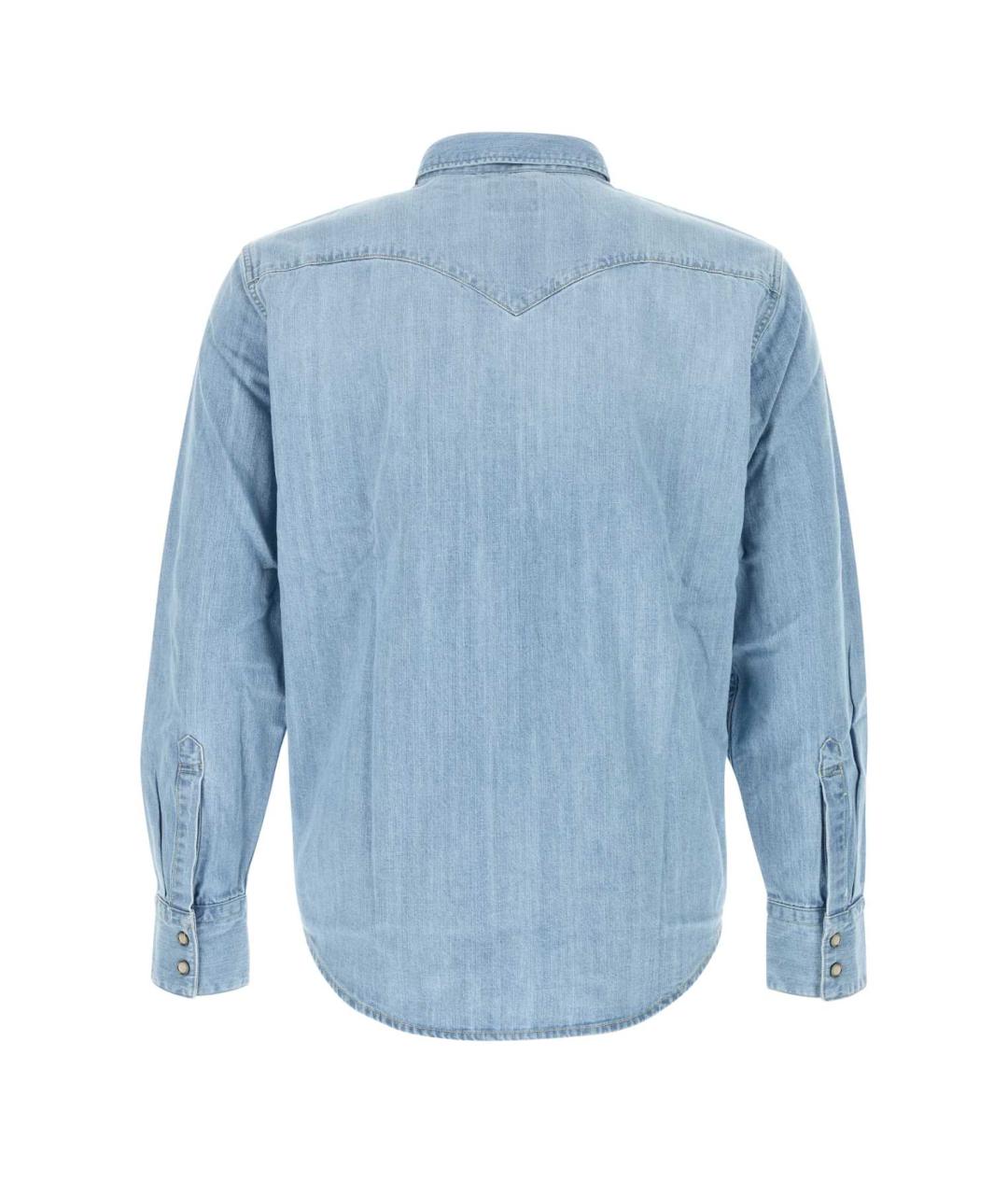 LEVI'S Голубая хлопковая кэжуал рубашка, фото 2
