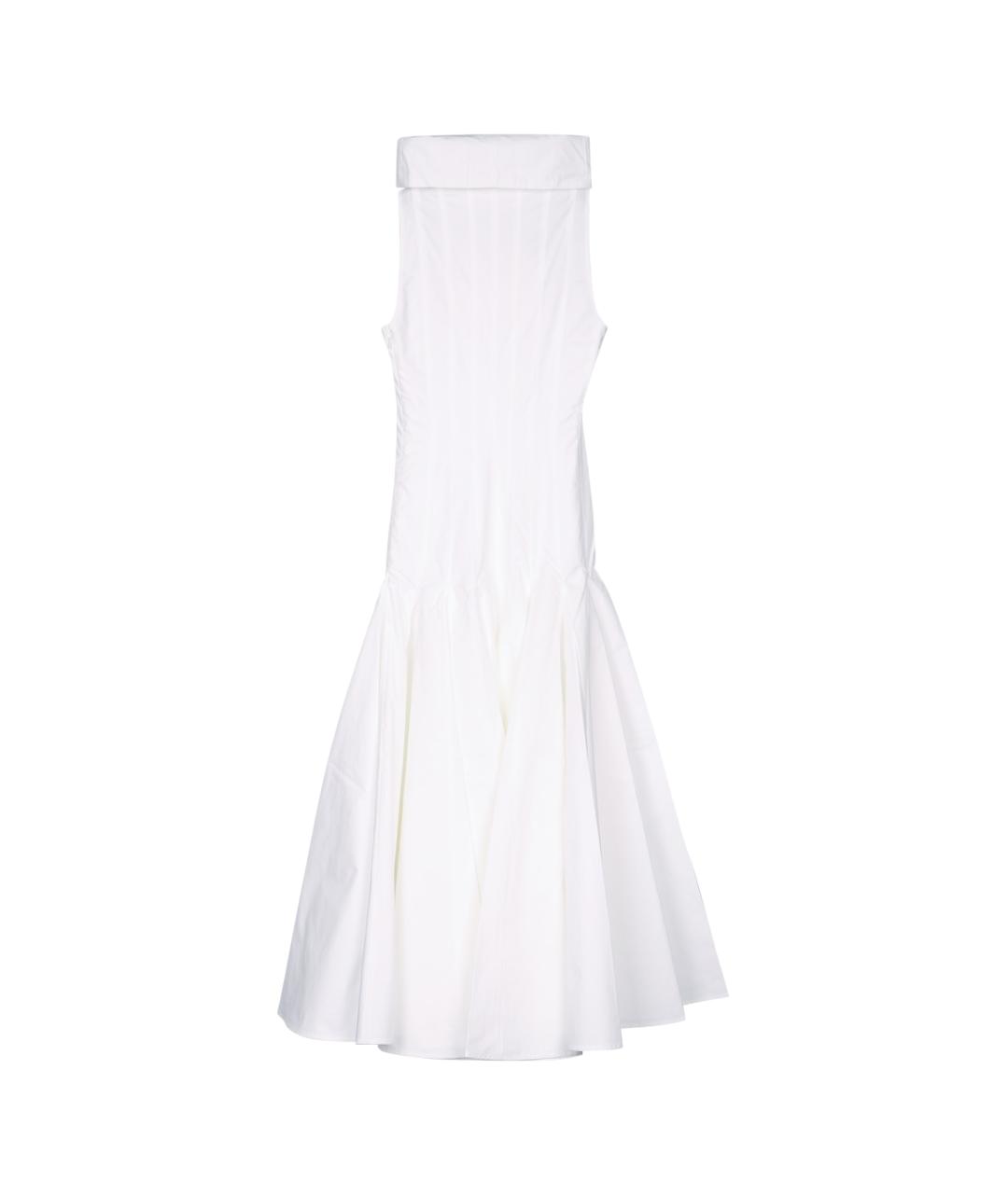 JACQUEMUS Белое вискозное платье, фото 2