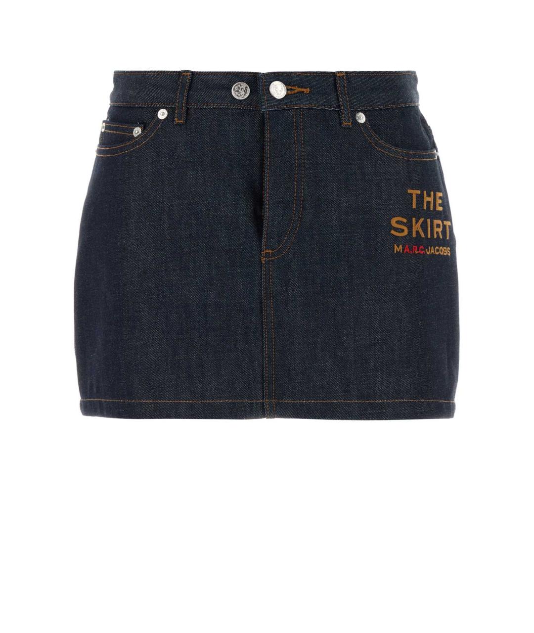 A.P.C. Темно-синяя хлопковая юбка мини, фото 1