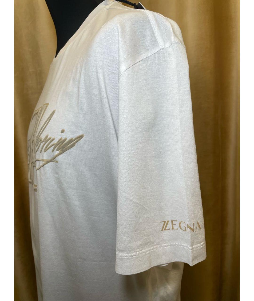 ERMENEGILDO ZEGNA XXX Белая хлопковая футболка, фото 4