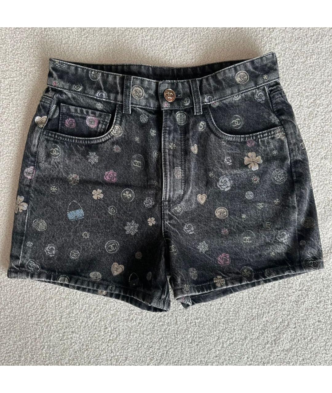 CHANEL Мульти деним шорты, фото 6