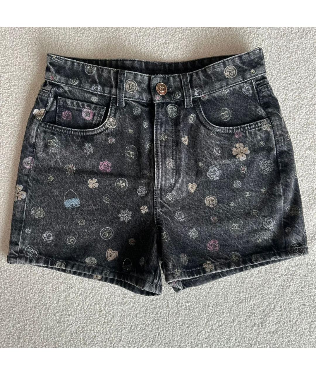 CHANEL Мульти деним шорты, фото 2