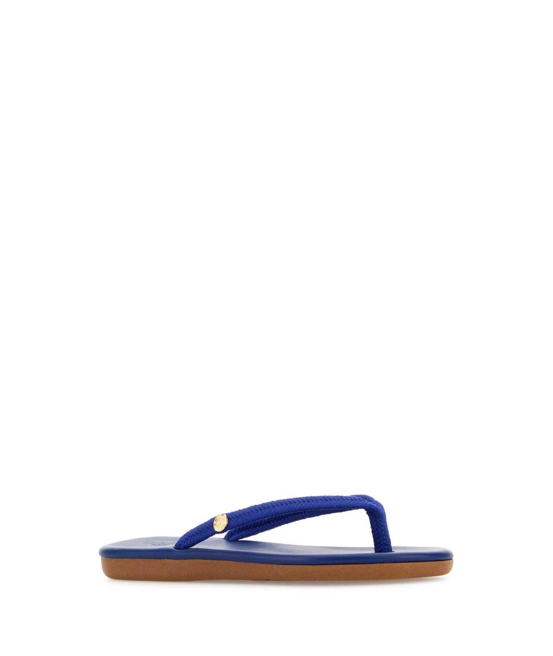 ANCIENT GREEK Синие кожаные шлепанцы, фото 2