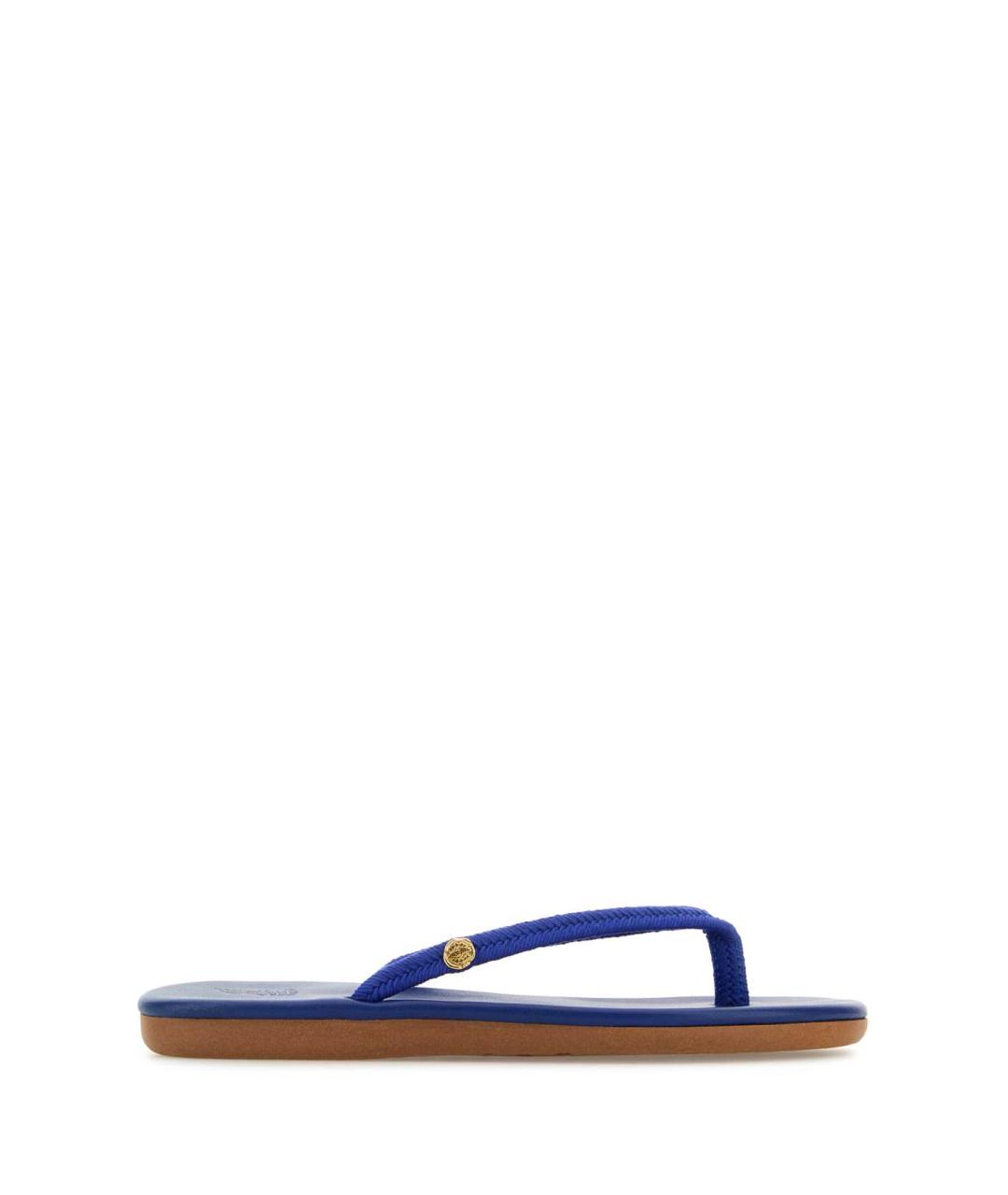 ANCIENT GREEK Синие кожаные шлепанцы, фото 1