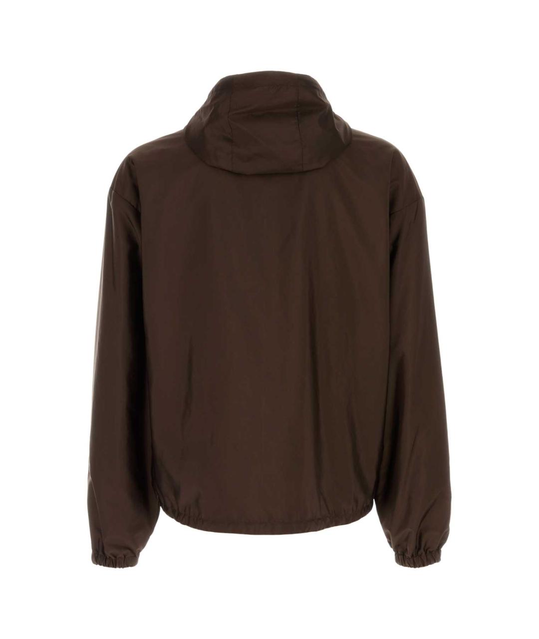 PRADA Коричневая полиамидовая куртка, фото 2