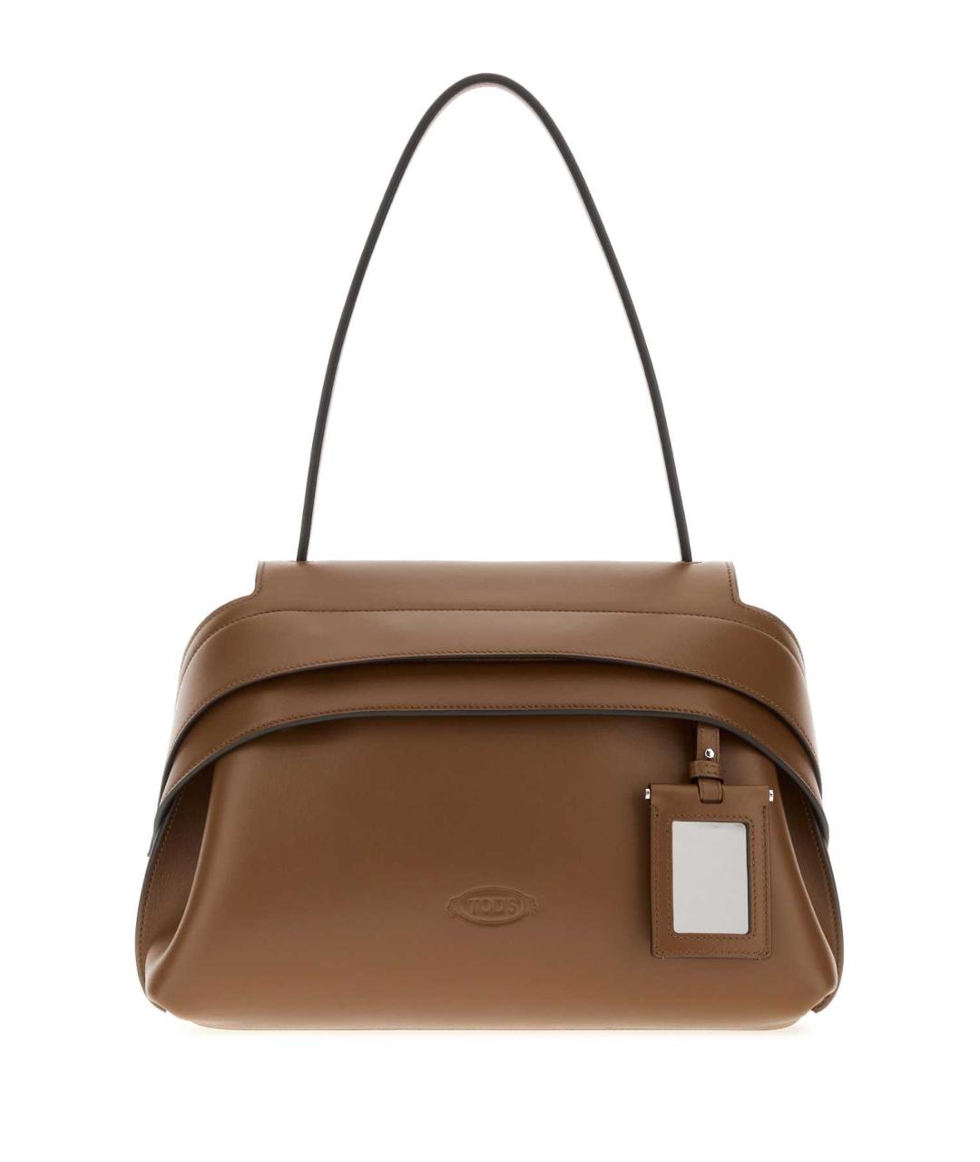 TOD'S Бежевая кожаная сумка через плечо, фото 1