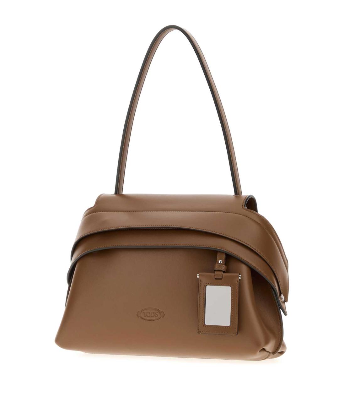 TOD'S Бежевая кожаная сумка через плечо, фото 2